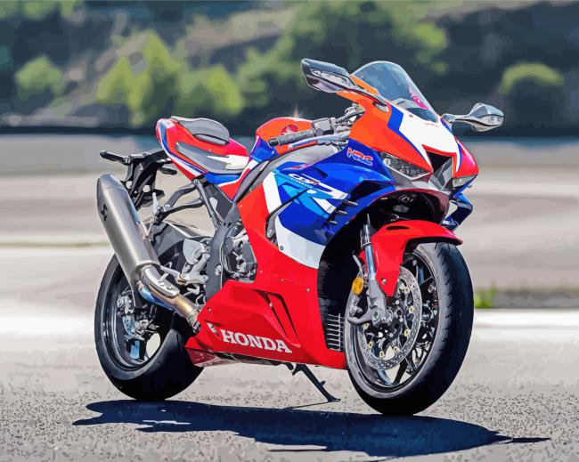 Cool Honda Fireblade Paint By Number