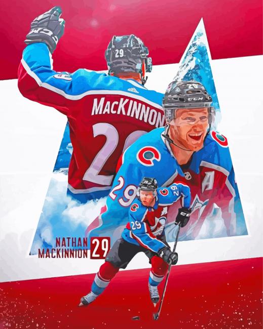 Cool Nathan MacKinnon Paint By Numbers