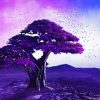 Cool Purple Tree Paint By Number