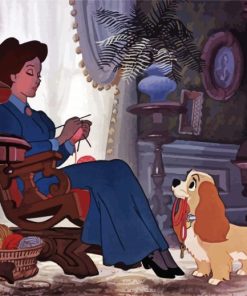 Disney Lady And The Tramp Paint By Number