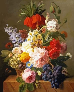 Flowers And Fruits Van Dael Paint By Number