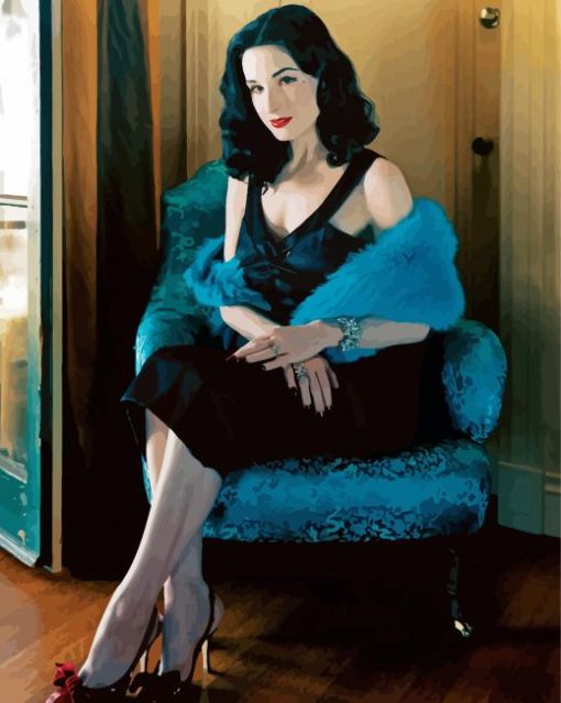 Gorgeous Dita Von Teese Paint By Number