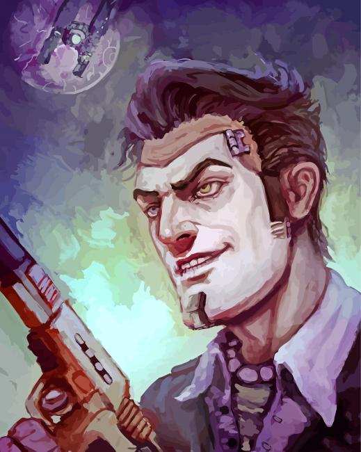 Handsome Jack The Villain Art Paint By Number