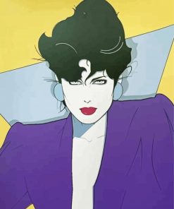 Lady By Patrick Nagel Paint By Number