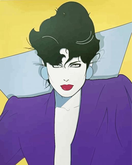Lady By Patrick Nagel Paint By Number