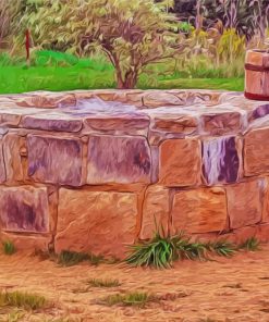 Retro Antique Water Wells Paint By Number