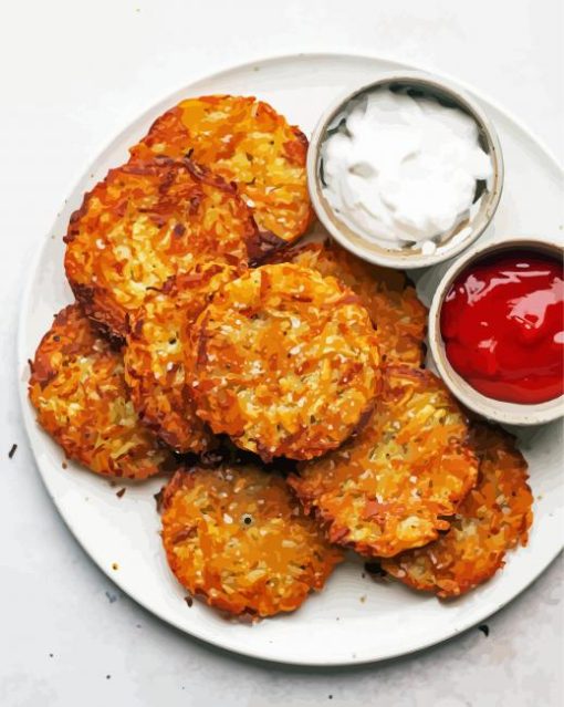 Vegan Hash Browns Paint By Number